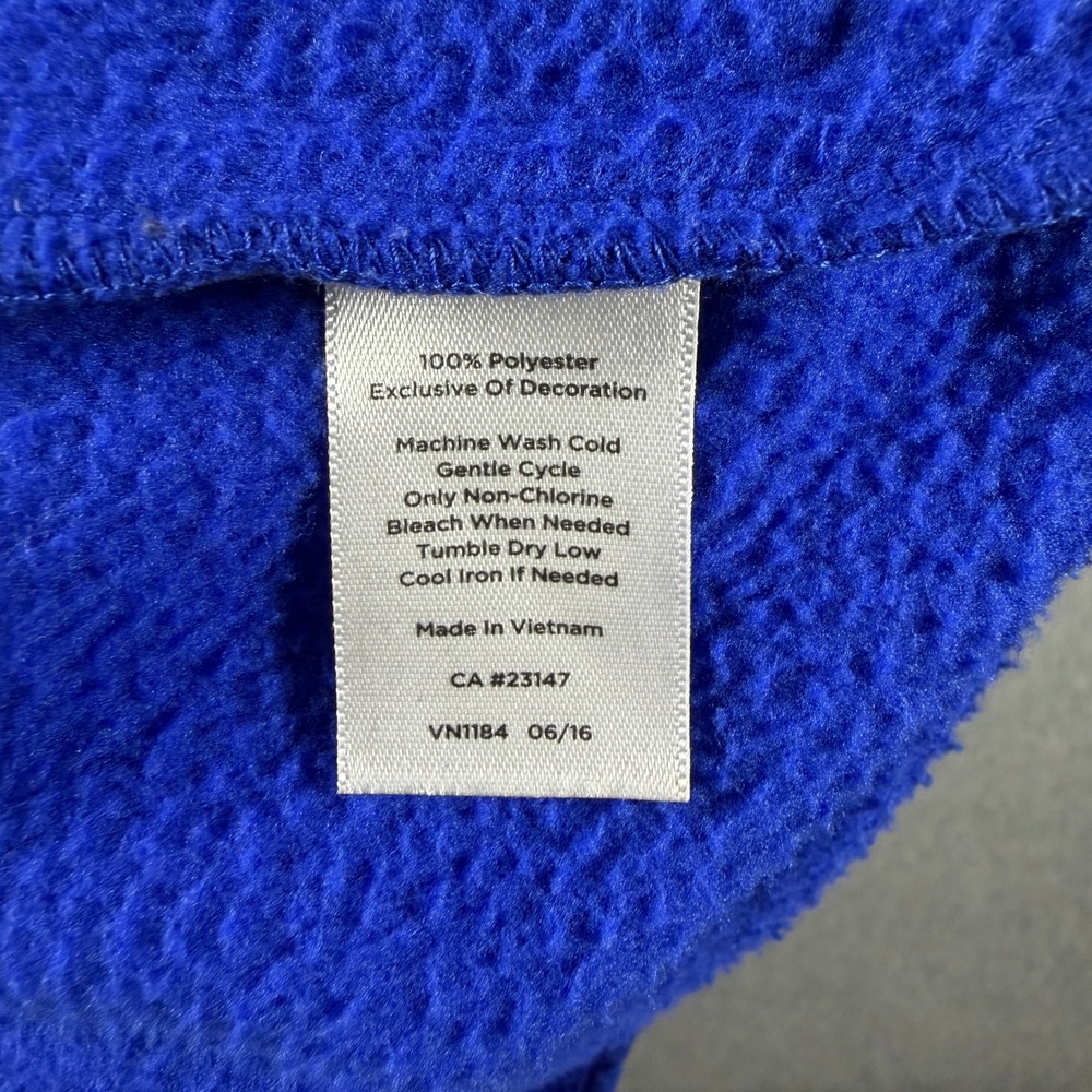Talbots Petites Blue Fleece Quilted Yoke Full Zip Jacket SP - Picture 9 of 10